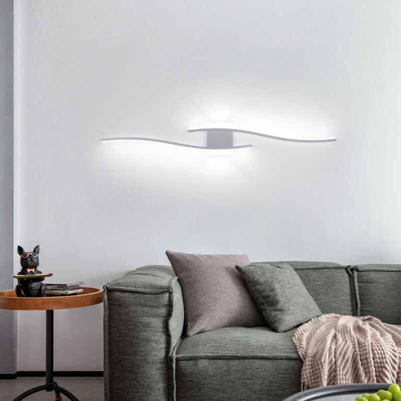Goeco - Applique Murale Aluminium Noir, Design Innovant, 27W, Lumière Blanche 3000K, pour Espaces Modernes