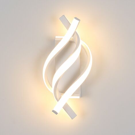 GOECO Applique Murale LED, Lampada da Parete Moderna, Illuminazione a Parete in Acrilico 1280LM Bianco Caldo 3000K per Soggiorno, Camera da Letto, Corridoio, Scale