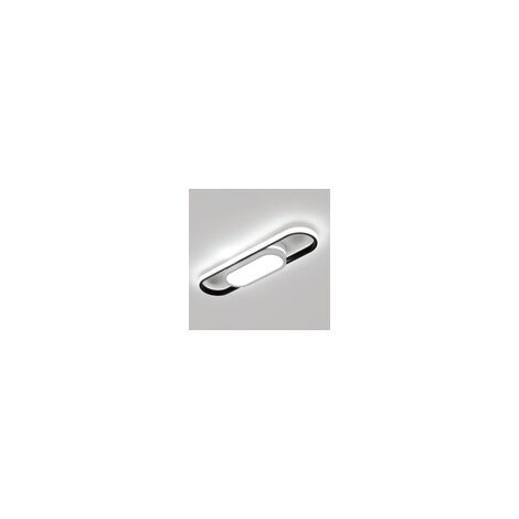 GOECO Lampe de Plafond Suspendue Blanc LED Noir 27W Moderne 3000K/4500K/6500K