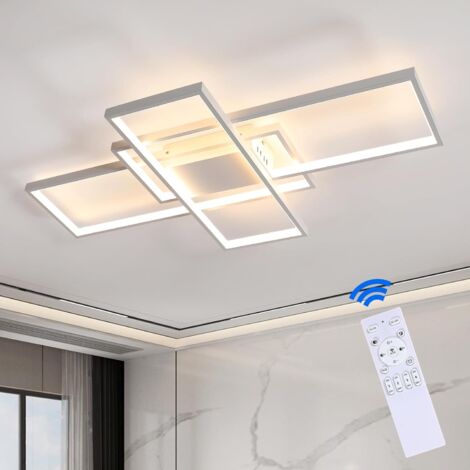 GOECO LED Ceiling Light, 85w 9560lm Dimmable Ceiling Light Fixture, 105cm LED Ceiling Light with Remote Control for Bedroom Living Room Kitchen Office, 3000k-6500k