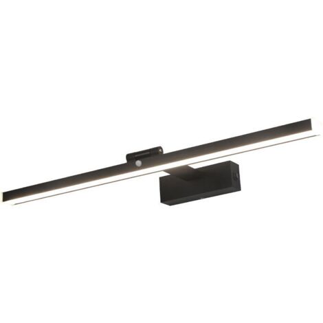 GOECO LED Deckenleuchte, geradliniges Design, schwarz, 40x18x5 cm, weißes Licht 6500K, 9W, moderne Dekoration für Badezimmer und Ankleidezimmer