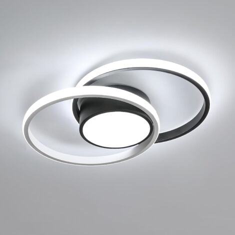 GOECO Plafoniera LED, Lampada da soffitto per camera da letto, 42W 4000lm, Luce calda 2700k, Lampada da soffitto moderna rotonda per camera da letto, soggiorno, cucina, diametro40cm