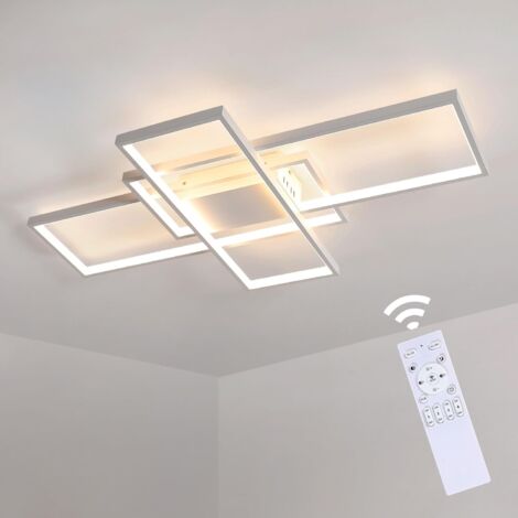 GOECO Plafoniera LED, 85W 9560LM Dimmerabile, Lampadario da soffitto, 105cm Plafoniera LED con Telecomando per Salotto, Camera da Letto, Cucina, Ufficio, Temperatura del colore regolabile da 3000K a 6