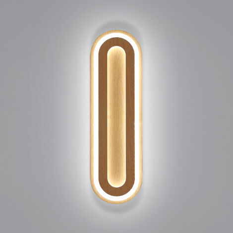 Goeco Plafoniera LED Rettangolare da Incasso per Bagno – Illuminazione Lineare Moderna Effetto Legno – Ideale per Cucina Sala da Pranzo Corridoio Veranda