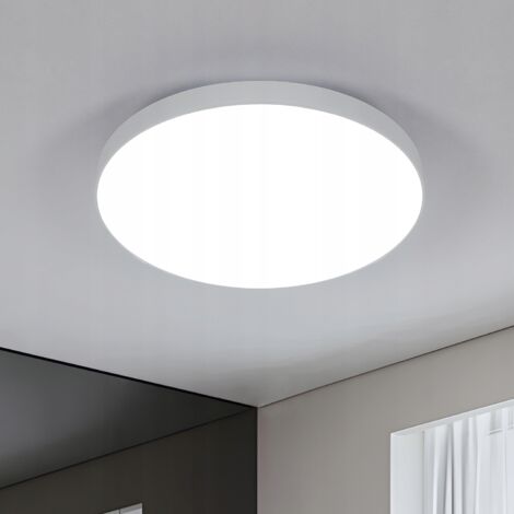 Goeco Plafoniera LED Rotonda Bianca 12W 6500K – Luce Fredda per Camera da Letto Mckalen