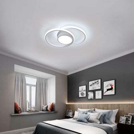 Goeco Plafoniera LED Rotonda Bianca 40 cm 42W 4800lm Luce Fredda 6500K – Lampada Moderna per Soffitto per Soggiorno Camera Cucina