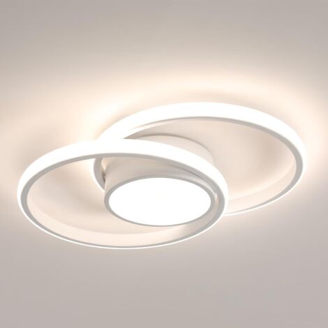 Goeco Plafonniera LED Rotonda 40 cm 42W Bianco 4500K Luce Naturale - Lampada per Soffitto per Soggiorno Camera Cucina Balcone Bagno