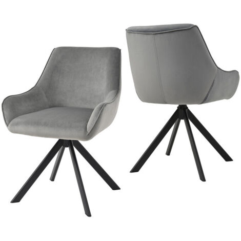 Goeurvant 360° drehbarer Sessel mit geschwungener Rückenlehne und weichem Kissen, perfekte Kombination aus Stil und Komfort - 2er Set - Beige