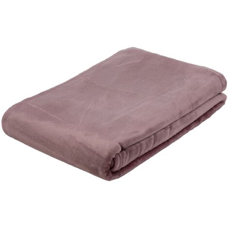 Gözze - Coperta, Memphis, Tessuto Spesso 300 g/m², 100% Poliestere, 150 x 200 cm - Rosa antico
