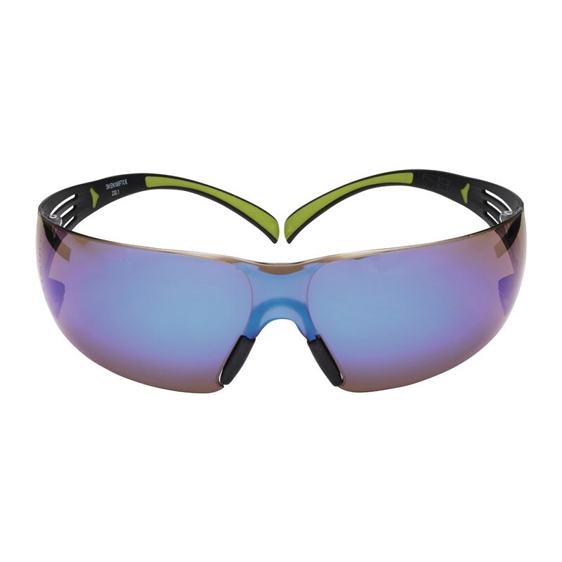 Image of Goggles di sicurezza SecureFit-SF400 it 166, en 172 cinturino nero verde, fette blu pc 7100078880