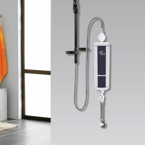 Gojoy – Chauffe-eau électrique instantané 3500W – Thermostat numérique – 220V – Résistance en nickel-chrome – IPx4 – Pour installation en salle de bain