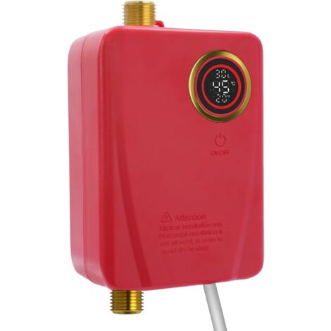 Gojoy – Chauffe-eau instantané 3500W – Écran tactile LED – IPX4 – Compact pour appartements, écoles, hôpitaux, bureaux – Montage mural