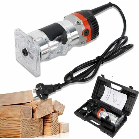 Gojoy – Défonceuse électrique 800 W – Vitesse 30 000 tr/min – Pince 6,35 mm – Pour fraisage précis du bois dur – Moteur performant