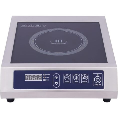 Gojoy – Plaque de cuisson à induction 3500 W – 13 vitesses – Affichage LED – Protection surchauffe – Étanche – 220 V – Prise européenne