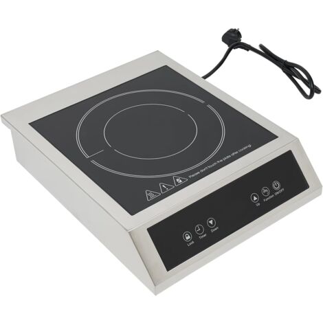 Gojoy – Plaque à induction commerciale 3500W – Température 60-270°C – Acier inoxydable – Panneau microcristallin – Sécurité surchauffe