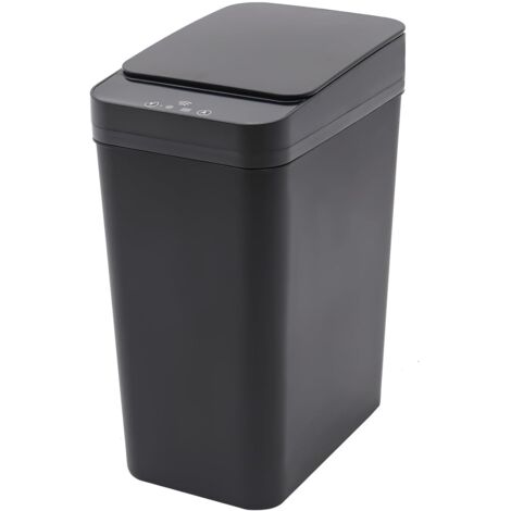 Gojoy – Poubelle automatique 12L avec détection infrarouge – Couvercle hermétique – Design rectangulaire en ABS – Pour cuisine et bureau