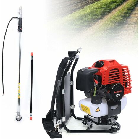 Gojoy – Sac à dos à essence 2 temps – Outil multifonction pour débroussailleuse – Moteur monocylindre 1,7 ch – Vitesse 4500-8500 tr/min