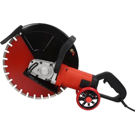 Gojoy – Scie à béton électrique 4000W – Lame diamantée 410mm – Profondeur de coupe 165mm – Pour béton, pierre et granit – Sans poussière