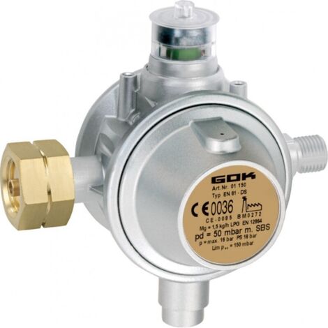 GOK Régulateur basse pression EN61-DS PS 16 bar, sans manomètre