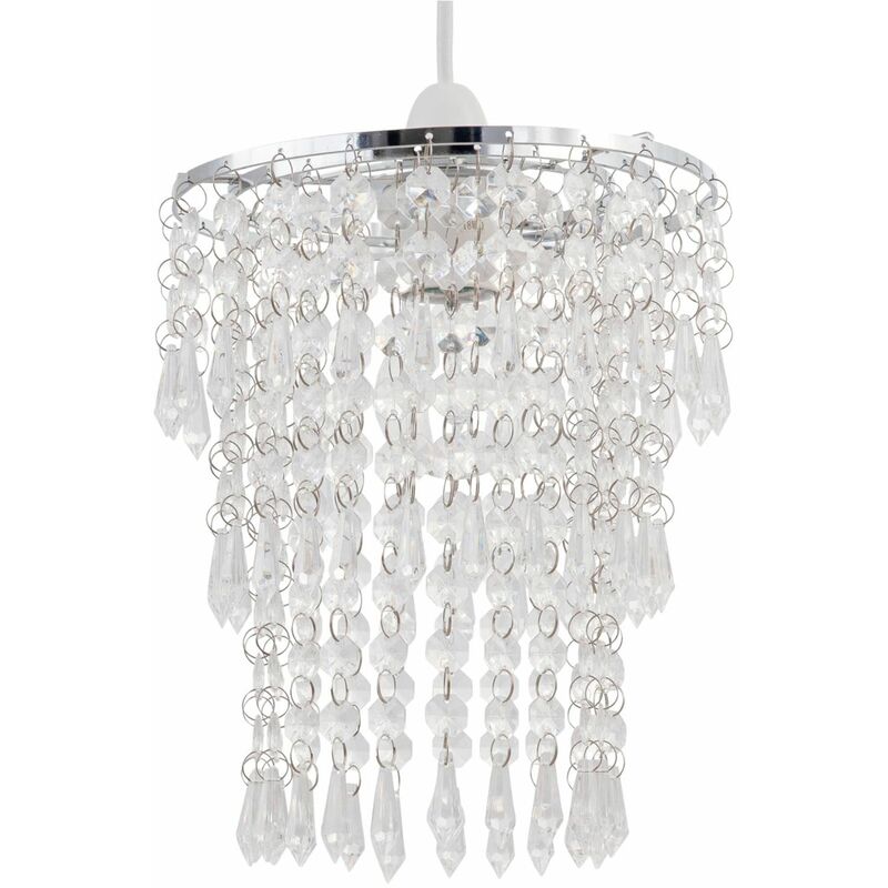 Clear Jewel Tiered Light Shade