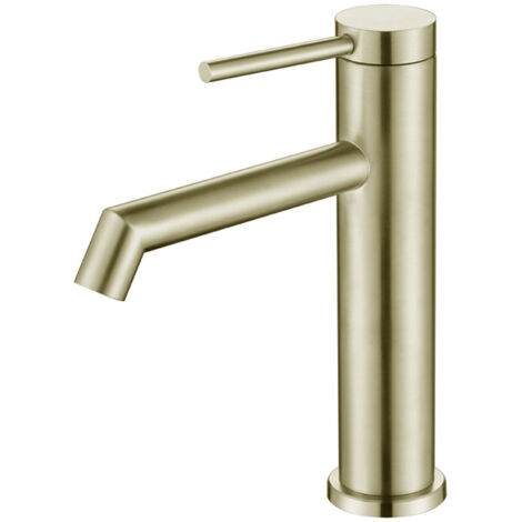 Gold Bathroom Faucet, Single Handle Single Hole Bathroom Sink Faucet