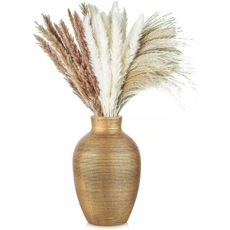 Gold Ceramic Vases for Flowers Small Decorative Vases for Living Room Handmade Vases for Flower Decoration Modern Table Centerpiece Vases