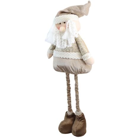 GOLD CHRISTMAS BABBO NATALE CON GAMBE ALLUNGABILI H120 CM USATO COME NUOVO