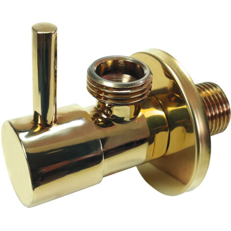 Gold-Eckventil 1/2"x1/2"", Keramikkopf