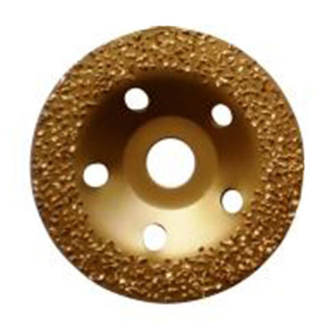 GOLD GRINDER Plateau à Poncer Carbure de Tungstène - Diamètre 125 mm - Alésage 22,23 mm - Grain 12 - Pour Béton, PVC, Colle et Vernis - Performance et Qualité Européenne