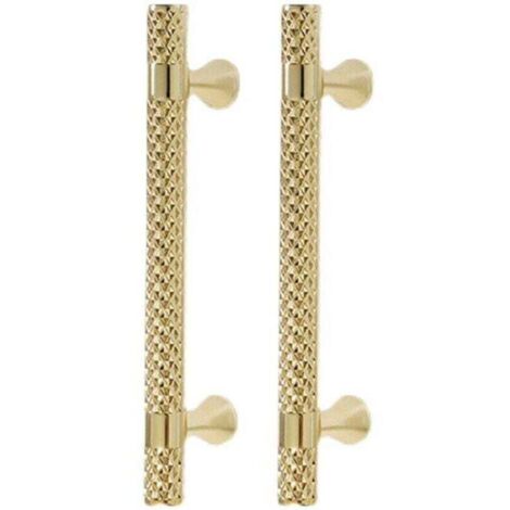 Gold-plated furniture handle, 96mm hole spacing, zinc alloy kitchen handle, bedroom cabinet handle, 2 pieces