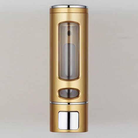 Gold soap dispenser, simple 400ml soap dispenser, wall mounted shower gel dispenser, soap dish