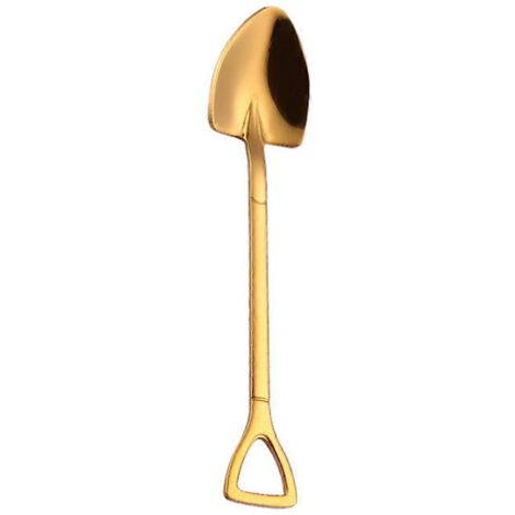 Gold stainless steel 304 small shovel spoon gold-plated tableware--