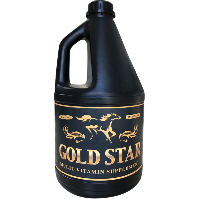 Gold star aliment complémentaire pour les chevaux qui ont besoin de retrouver la forme après des périodes d'inactivité 3.780 l