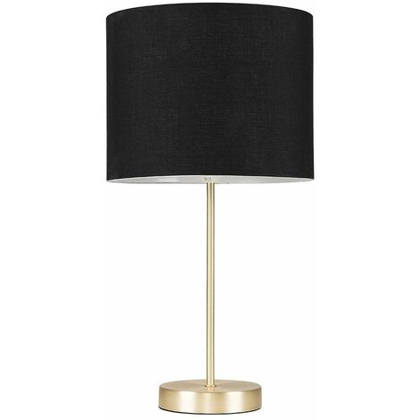 Gold Table Lamp Light Fabric Shades