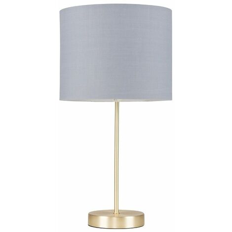 main image of "Gold Table Lamp Light Fabric Shades"
