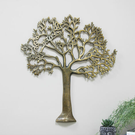 Gold Tree Of Life Wall Plaque - Gold