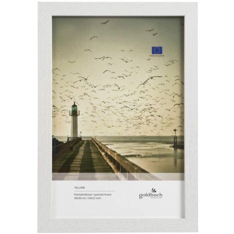 goldbuch portafoto Tallinn in Legno, Foto in Formato 20 x 30 cm, Ritratti Supporto da Parete, Cornice Singola in MDF, Bianco, 20x30 cm