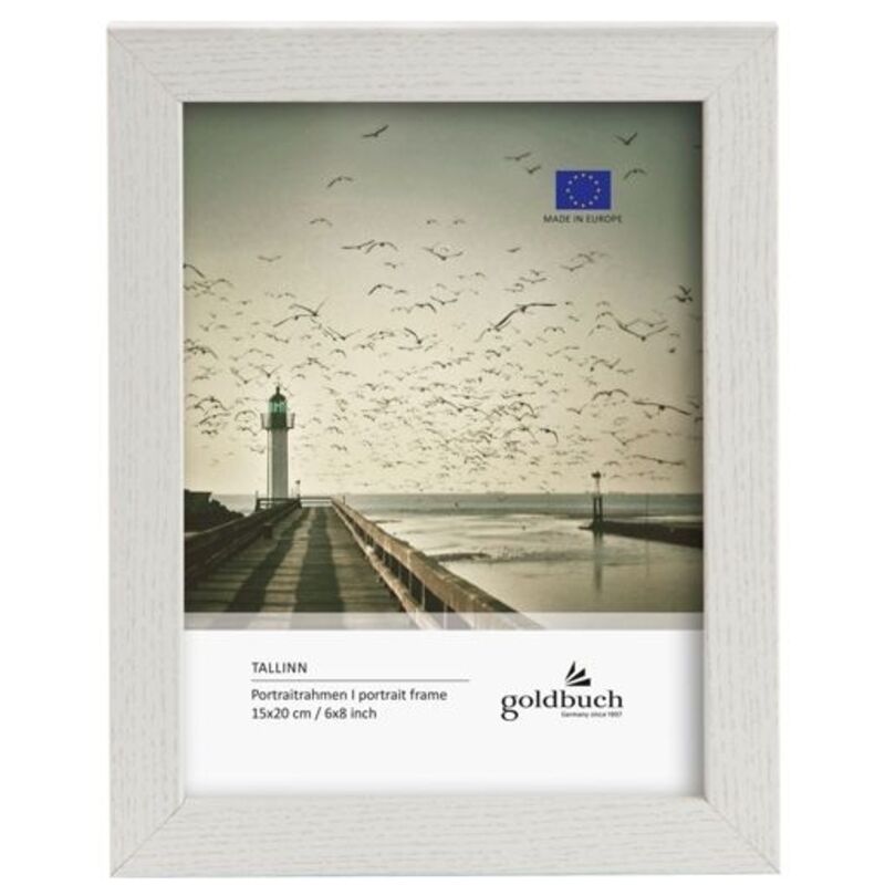 Goldbuch Tallinn Weiß 15x20 Holzrahmen Portrait 920394