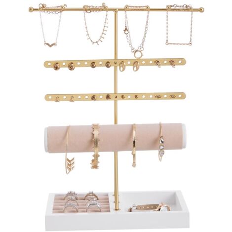 Golden 4 Tier Jewelry Display Stand