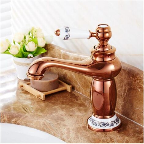 Golden Bridge Black Hot/Cold Bathroom and Kitchen Faucet Modern Vintage Renovation Mixer