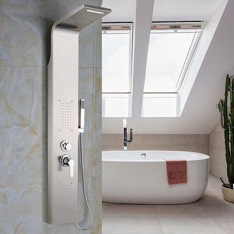 GOLDEN Colonne de Douche avec Mitigeur Acier Inoxydable