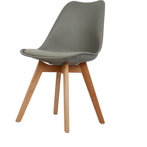 oobest® Lot de 4 chaises scandinave avec coussin super qualité