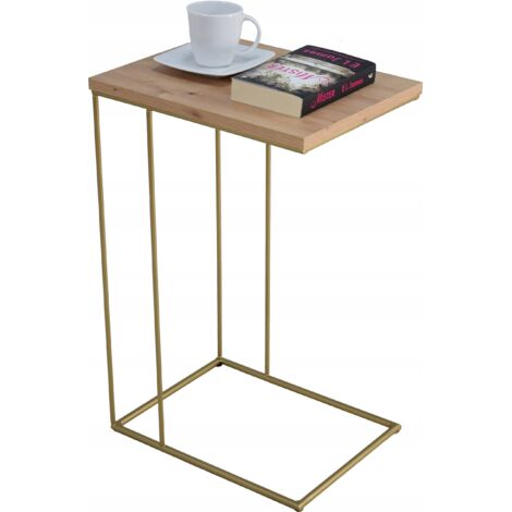 Golden Oak Artisan Wire Beistelltisch