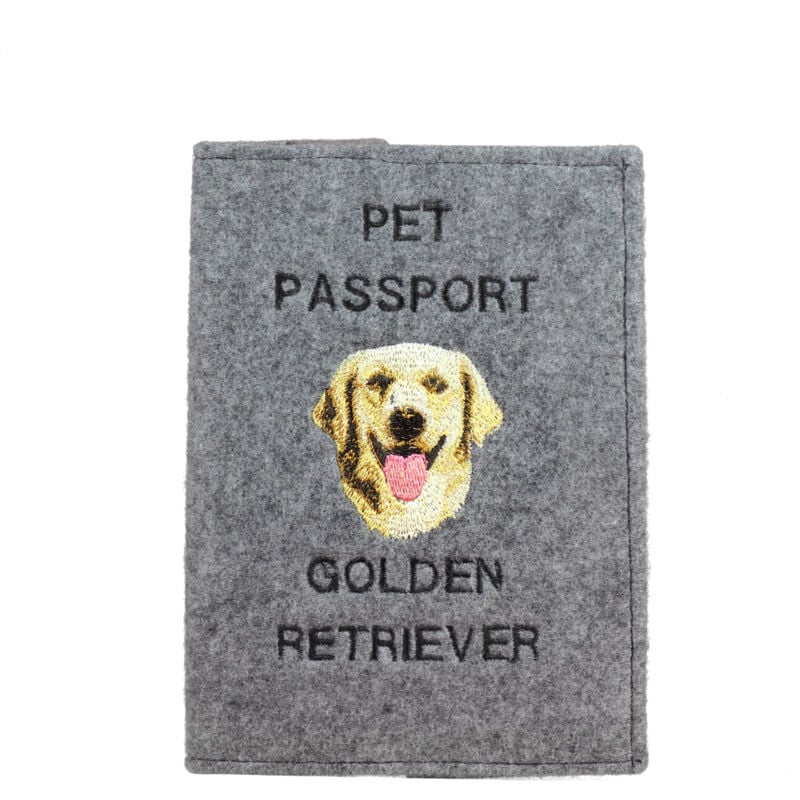 Golden Retriever - Protège passeport pour chien, protège document, cadeau voyage de Art-Dog