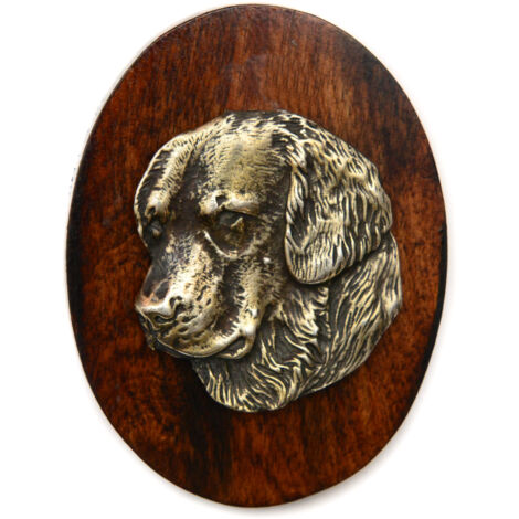 Golden Retriever - spilla per esposizione canina, fermaglio per numero di partenza, distintivo per cani di Art-Dog