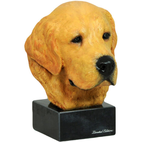 Golden Retriever - statuetta dipinta, figurina, realizzata dall'artista, marchio Art-Dog