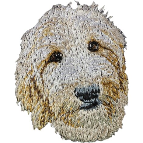 Goldendoodle - Aufnäher in Hundeform, bestickter Aufnäher, einzigartige Rucksackdekoration von Art-Dog