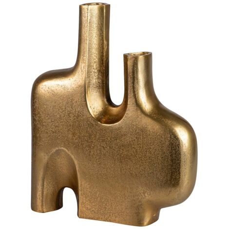 Goldene Aluminiumvase 30X7X36 Cm