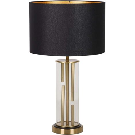 Goldene Kristallmetall-Tischlampe 38X38X65 cm