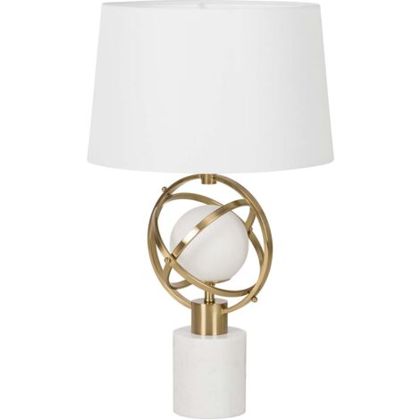 Goldene Marmor-Metall-Tischlampe 40X40X70 cm